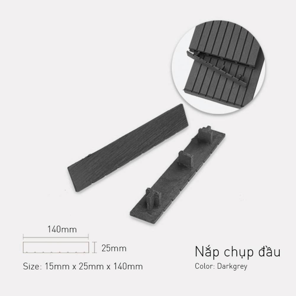Nắp Chụp Đầu Darkgrey