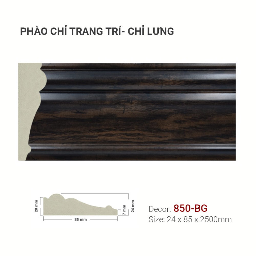 Phào Chỉ Trang Trí 850-BG