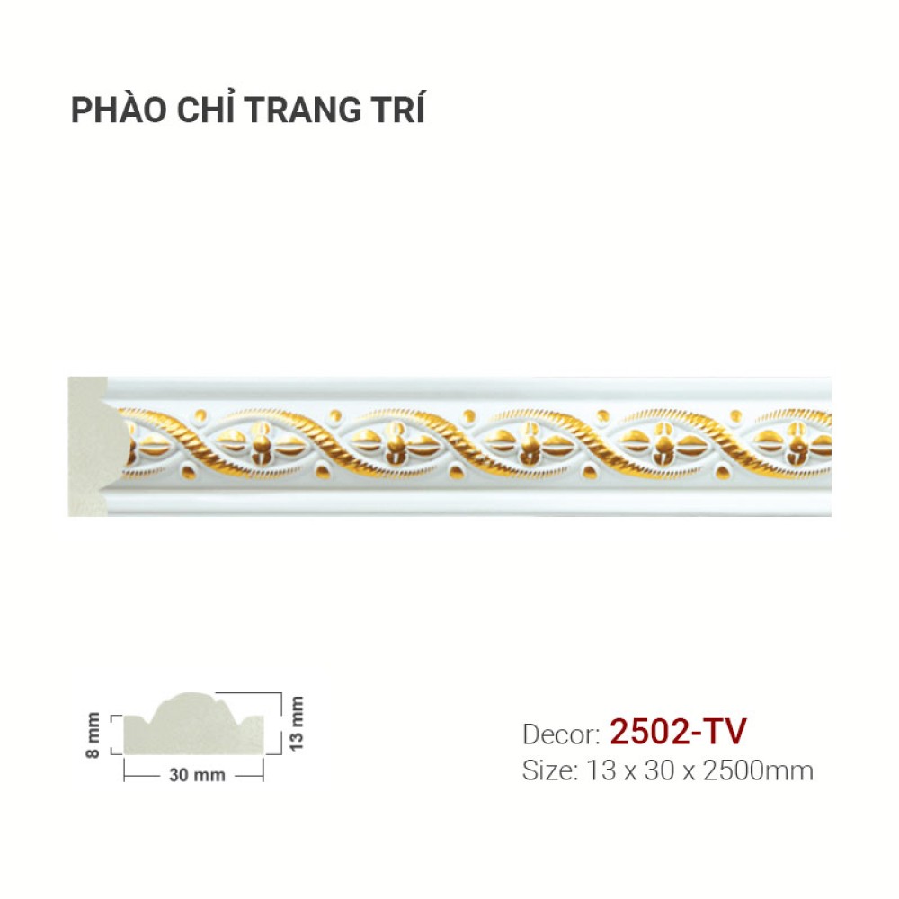 Phào Chỉ Trang Trí 2502-TV