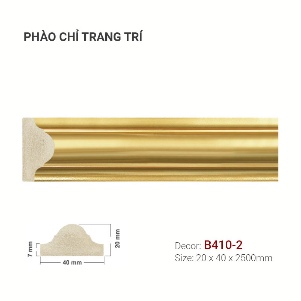 Phào Chỉ Trang Trí B410-2