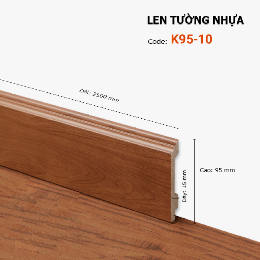 Len Tường Nhựa K95-10