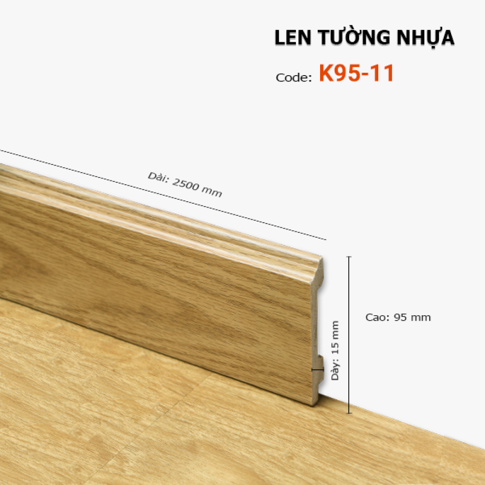 Len Tường Nhựa K95-11