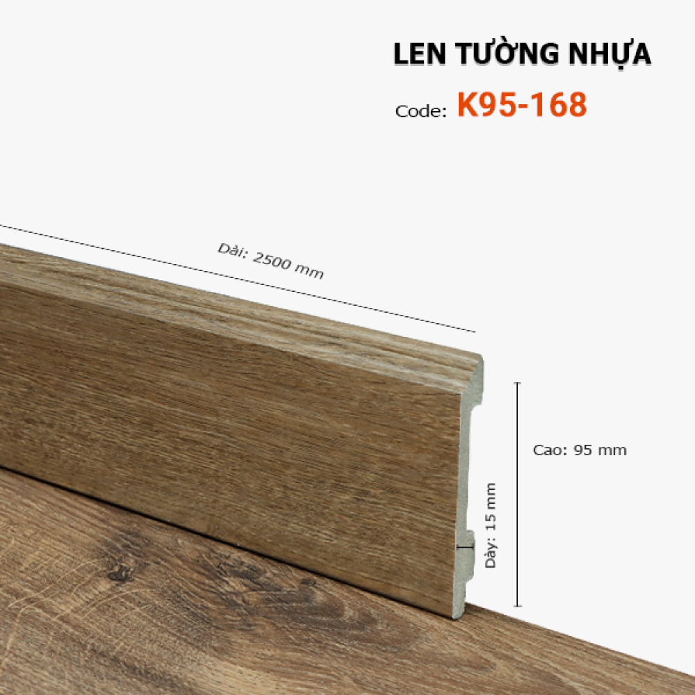 Len Tường Nhựa K95-168