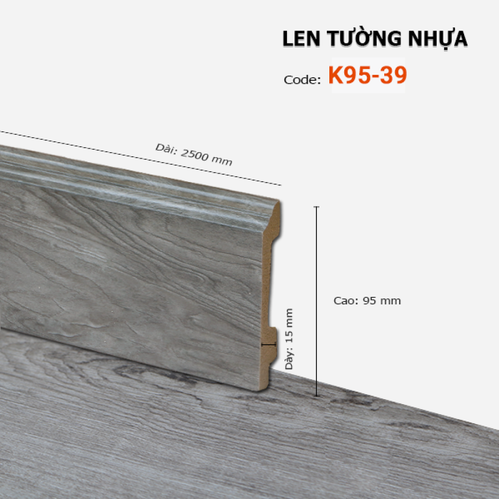 Len Tường Nhựa K95-39
