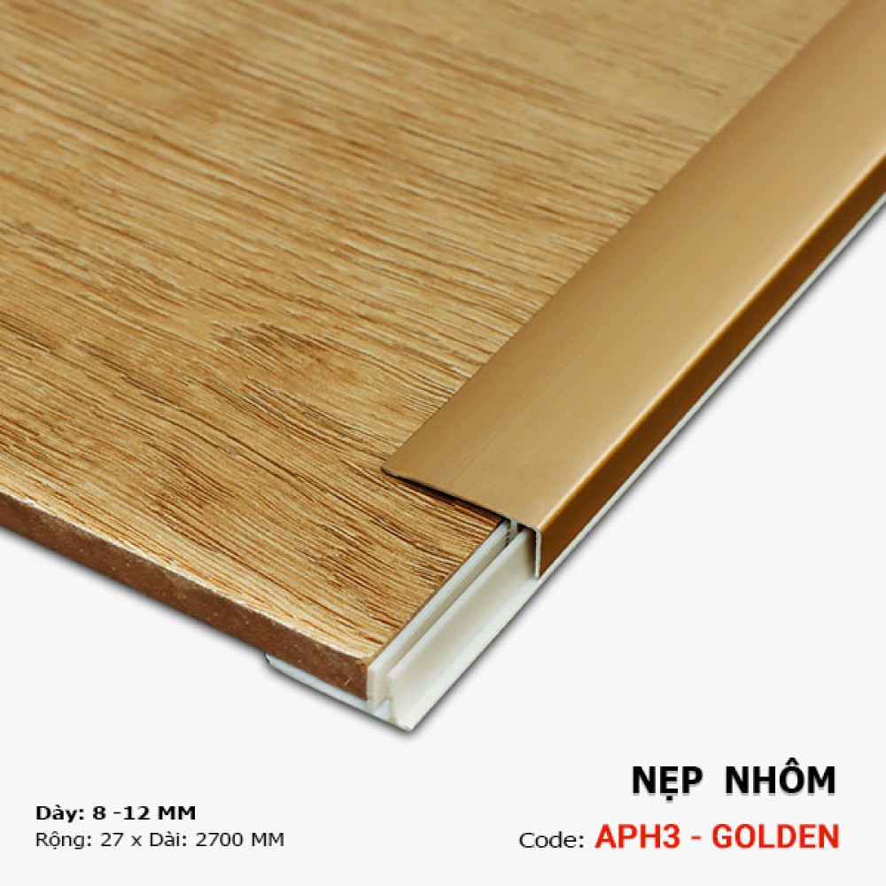 Nẹp Nhôm Kết Thúc APH3 - Golden