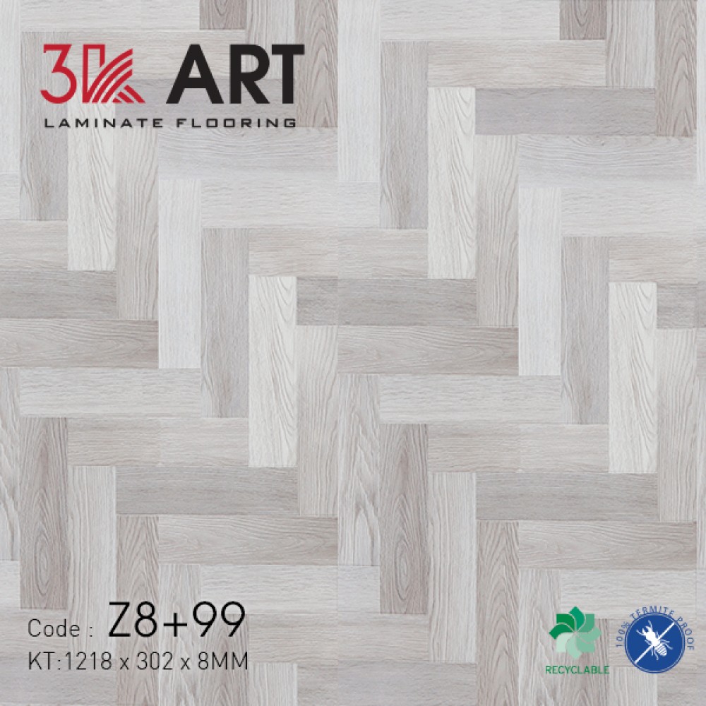 Sàn Gỗ Xương Cá 3K ART Z8+99