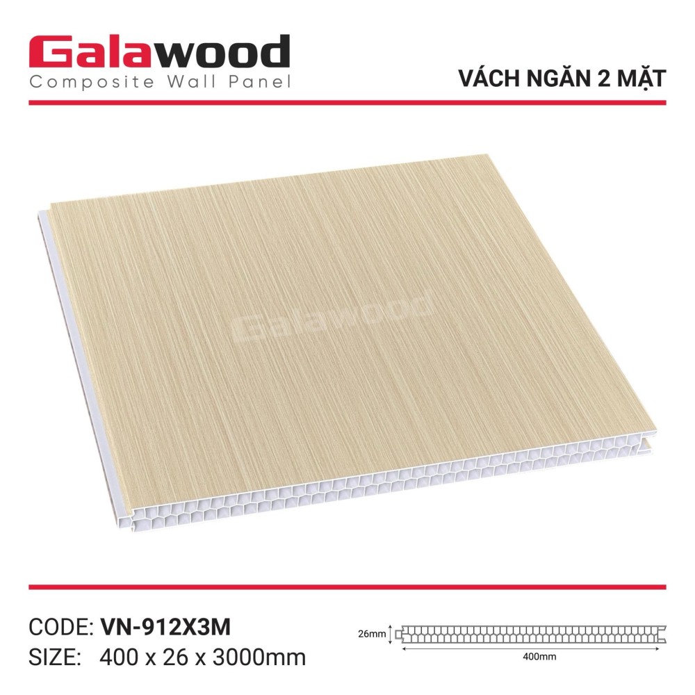 Vách Ngăn 2 Mặt Galawood VN-912X3M